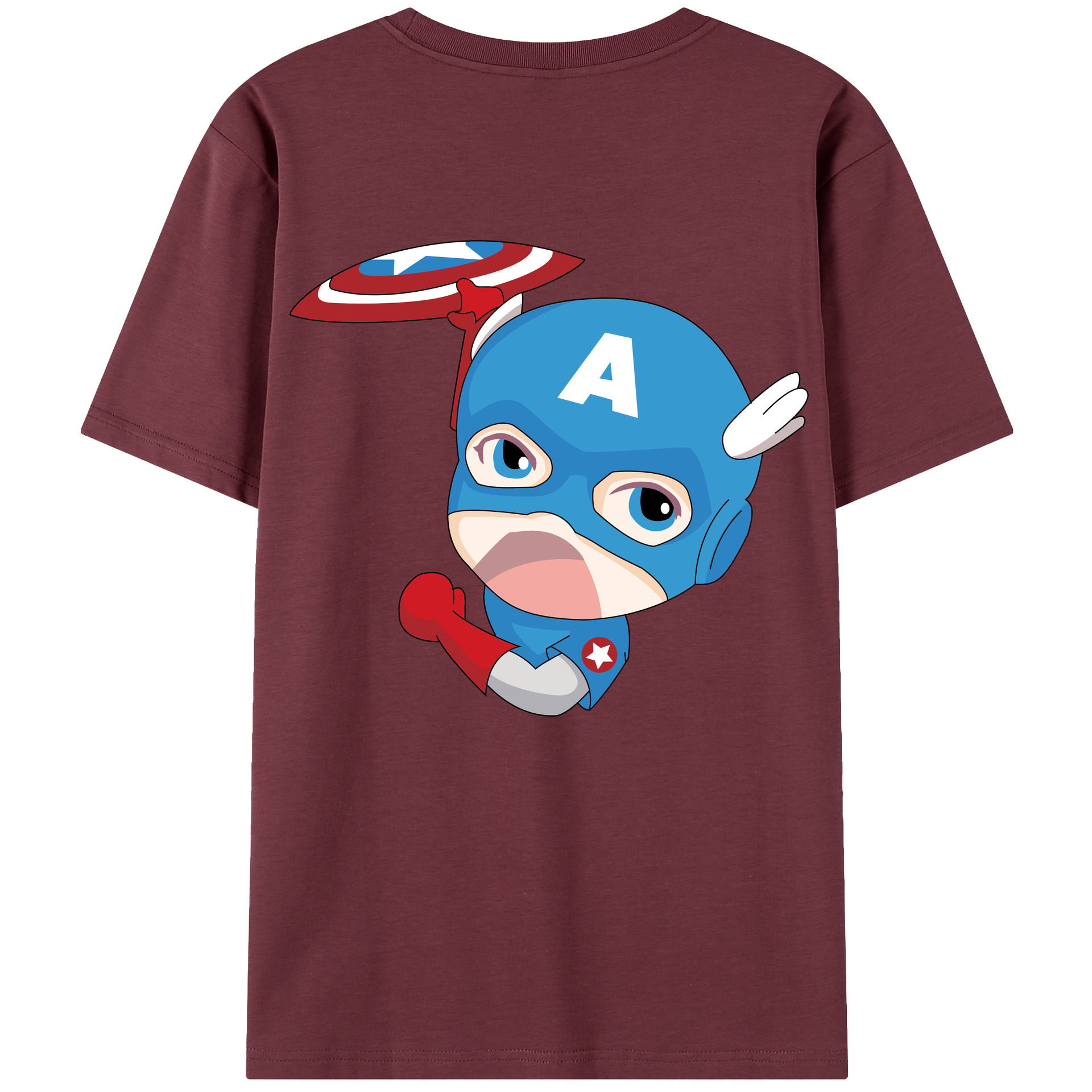 （画像用） アベンジャーズ The Avengers 綿100％半袖Tシャツ（背面プリント）
